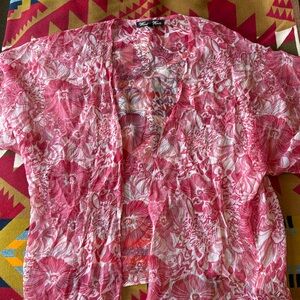 Silk kimono cardigan